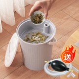 龙士达茶水桶废水桶茶大号渣桶茶台茶叶过滤分离垃圾桶茶漏茶盘排水配件