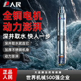 人民不锈钢深井泵高扬程大流量抽水泵深水井用农用灌溉潜水泵深水泵