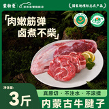 蒙特曼内蒙古原切牛腱子 净重3斤 新鲜黄牛肉健身酱卤烧烤火锅食材 生鲜