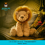 Jellycat波浪毛狮子动物毛绒玩偶公仔安抚潮玩娃娃送礼儿童节生日礼物 波浪毛狮子 Medium