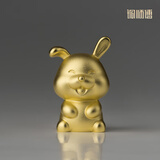 铜师傅《金韵天成十二生肖》真金鎏镀铜摆件 装饰工艺品 十二生肖之兔