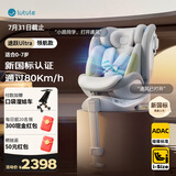 路途乐（lutule）儿童安全座椅0-7岁i-Size认证汽车椅360度途跃ultra-领航棕野绿