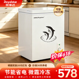 荣事达（Royalstar）小冰柜家用小型冷冻保鲜迷你冷藏商用卧式冷柜单用储母乳柜节能省电 【168升级加厚 可囤240斤肉 铜管制冷】