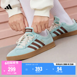 adidas「T头鞋」VL COURT复古休闲板鞋德训鞋男女阿迪达斯轻运动   浅闪光蓝/棕色/淡绿 (推荐女生买小半码)   36