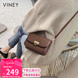 viney牛皮包包女包斜挎包小包洋气品牌单肩包生日礼物高级感送女友老婆