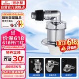 潜水艇（Submarine）xsw-8 工程塑料镀铬洗衣机防臭塞地漏防臭排水接头洗衣机排水接头