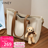 viney【王子璇同款】牛皮斜挎包包女包大容量托特包生日礼物轻奢送女友