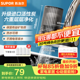 苏泊尔（SUPOR）水龙头过滤器可视可清洗滤芯除氯阻垢1机4芯家用净水器厨房卫生间自来水过滤C15四芯