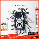 CASETIFY【新品上市】挂链/挂扣/钥匙圈/包挂 手机链 钥匙扣 适用于部分手机壳或其他饰品 膨膨爱心(樱桃红)