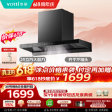 华帝保价618脱排抽油烟机【推荐搭123灶具】欧式25风量家用变频大吸力上门安装自清洁一级能效i11256