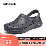 斯凯奇（Skechers）夏季男士洞洞鞋外穿软底包头凉鞋拖鞋防滑沙滩鞋243160