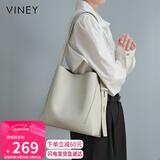 viney包包女包牛皮水桶包大容量单肩斜挎托特包生日礼物轻奢送女友老婆