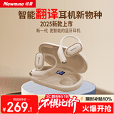纽曼（Newmine）LY50专业翻译耳机同声传译AI智能无线蓝牙耳机挂耳式超长续航录音降噪会议翻译机适配华为小米苹果