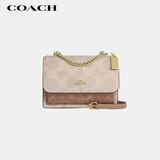 蔻驰（COACH）【品牌直供】女士KLARE22小号斜挎风琴包奶茶/浅卡其礼物次日达