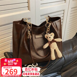爱情海牛皮包包女包托特包大容量单肩高端品牌生日礼物高级感送女友老婆