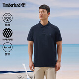 添柏岚（Timberland）T恤男春夏户外休闲时尚舒适透气短袖POLO衫A24H2 深蓝宝石 L