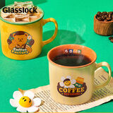 GLASSLOCK&wigglewiggle联名骨瓷咖啡杯高颜值可爱礼盒马克杯耐高温桌面杯
