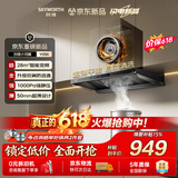 创维（Skyworth）保价618【小羽翼Y056】超薄变频28风量大吸力自清洁欧式顶吸抽油烟机家用智能体感 以旧换新