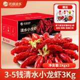 洪湖渔家清水小龙虾（3-5钱净虾2.7kg）3kg送晓飞歌料包 无添加26年新虾
