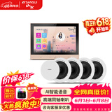 山水（SANSUI）T2 吸顶音响喇叭 5.1家庭影院音响套装 背景音乐客厅 吊顶喇叭 音箱功放家用 T2【智能音乐主机+4个6.5吋喇叭】