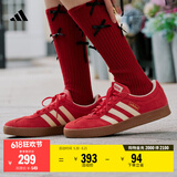 adidas「T头鞋」VL COURT复古休闲板鞋德训鞋男女阿迪达斯轻运动   浅猩红/暖香草色/黄色 (推荐女生买小半码)   36