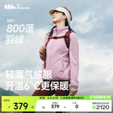 蕉下（beneunder）外套女气绒立领轻量速热保暖棉服休闲机洗CL001藕荷粉S