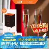 青苹果EDELITA联名系列水晶玻璃红酒杯香槟杯180ML两只礼盒装女神节礼物