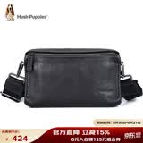 暇步士（Hush Puppies）斜挎包单肩包头层牛皮男大容量复古邮差小挎包休闲简约生日礼物