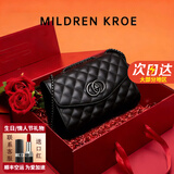 MILDREN KROE轻奢包包女款2026年MK女包单肩斜挎包女神节礼物送女友老婆 黑色 轻奢限定礼盒