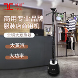域桥 挂烫机家用服装店商用大蒸汽大功率熨烫机全铜芯手持烫衣服烫衣机立式2000W 黑色2200瓦