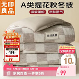 无印良品A类针织提花10%大豆纤维被子 秋冬被芯6斤 200x230cm