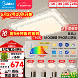 美的（Midea）LED吸顶灯现代轻奢客厅餐厅卧室灯具仿水晶灯饰6灯灯具