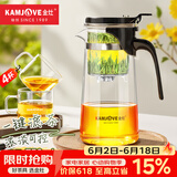 金灶（KAMJOVE） 玻璃茶壶 茶水分离飘逸杯泡茶壶 过滤花茶壶茶道杯茶具泡茶器 K-202搭配K-106玻璃4杯
