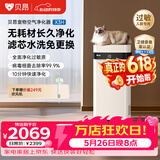贝昂无耗材空气净化器家用除甲醛除过敏原杀菌消毒医用级空气消毒机除尘除烟味异味净化器【消毒认证】 X3|消毒杀菌除烟味【鸿蒙版】