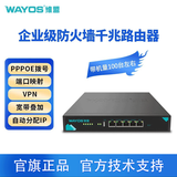 维盟（wayos）有线千兆企业级公司商用出租屋房公寓酒店策略路由器SD-WAN异地监控组网宽带叠加pppoeFBM220G 【千兆路由器】带机量100台