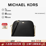 MICHAEL KORS礼物MK女包CROSSBODIES单肩斜挎包链条包贝壳包 大号 黑色