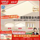 欧普照明（OPPLE）全光谱护眼吸顶灯客厅灯智能LED照明灯具简约现代大气套餐6包安装