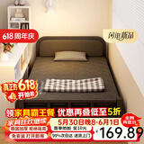 星奇堡 折叠床单人家用简易床加床加固午休小床成人办公室硬板铁床 100cm宽【升级软靠+加厚框架】