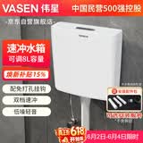 伟星 冲便器水箱明装 家用卫生间蹲坑蹲便大容量马桶速冲力厕所1710