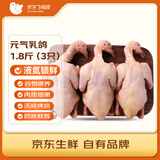 京觅飞翔鸽系列 乳鸽 鸽子生鲜 烤乳鸽煲汤 鸽子 净重1.8斤(300g*3只)