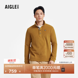 AIGLE【反季特惠】艾高抓绒衣经典款POLARTEC户外保暖休闲半拉链上衣男 烟草色 BE483 M (175/92A)