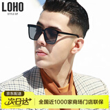 眼镜生活（LOHO）太阳镜男女情侣款墨镜百搭时尚防紫外线遮阳眼镜韩版黑超LH035602
