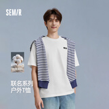 森马（Semir）短袖T恤男夏季纯棉针织衫情侣户外印花上衣101325100231