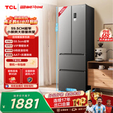 TCL405L法式多门冰箱超窄小户型精储家用电冰箱超薄风冷无霜一级能效双变频出租房R405V5-D 价保618