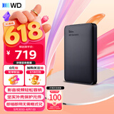 西部数据（WD）移动硬盘1TB USB3.0 元素系列 2.5英寸 机械硬盘 笔记本电脑外接 外置扩容备份 大容量家庭存储
