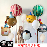 丽庆马戏团动物铝膜气球斑马大象海狮儿童生日周岁派对装饰场景布置 【京东物流】动物马戏团气球套餐