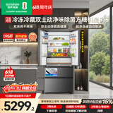 容声方糖机皇515L法式四开门冰箱双系统超薄零嵌入式一级能效无霜自动制冰灰BCD-515P60FZNAD国家补贴