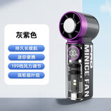 卡培登【冰敷/暴力】手持小风扇 高速涡轮2w转大风力 超迷你时尚透明风带灯学生办公户外小电扇