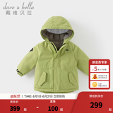 戴维贝拉（DAVE＆BELLA）女童羽绒服男童90绒保暖羽绒衣儿童冬装幼儿新年宝宝冬季外出服 牛油果绿DB16448-A 120 cm（建议身高110-120cm）