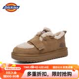Dickies女士雪地靴舒适休闲平底鞋加绒加厚棉鞋 黄棕 40 